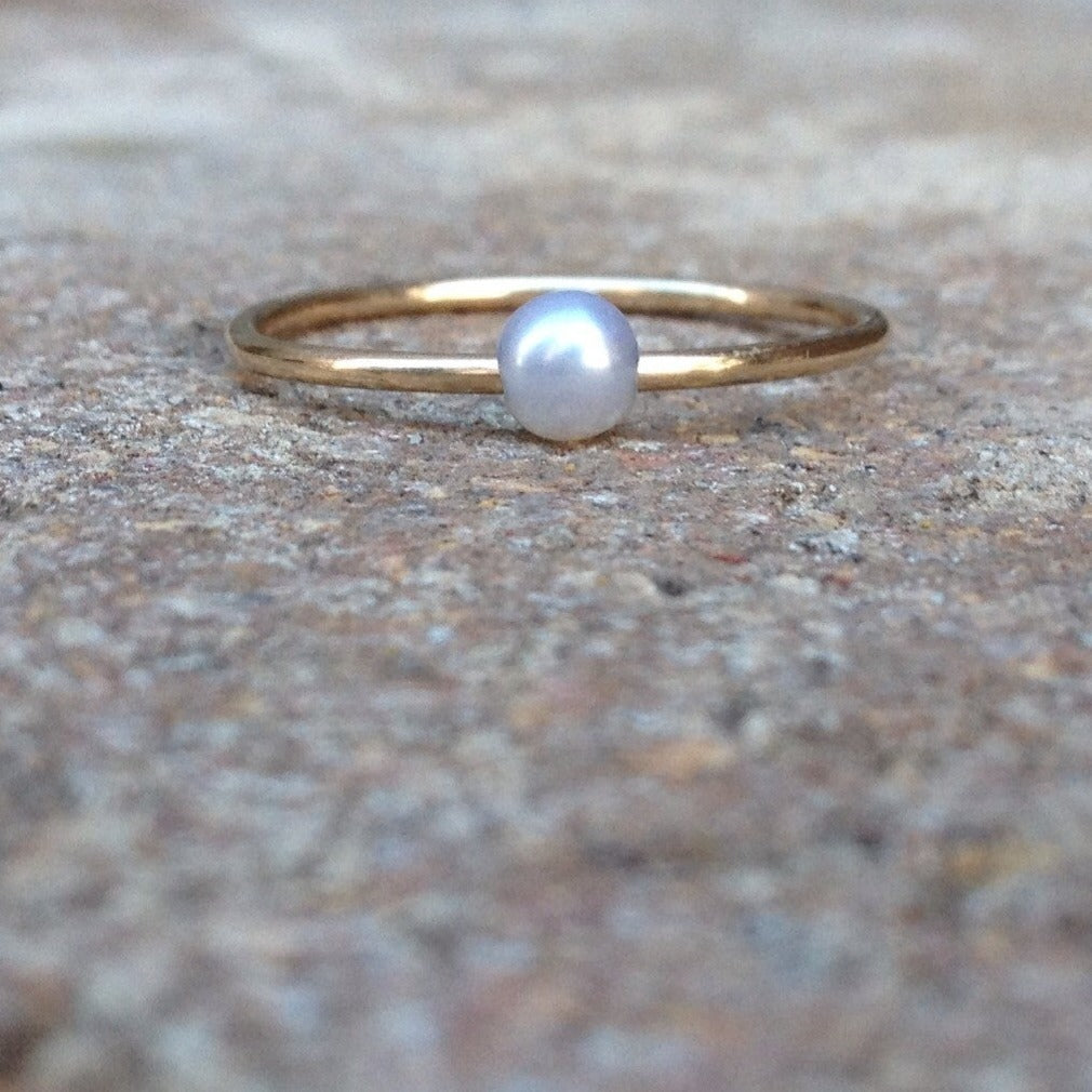 Mini Pearl Ring 9ct Alice Or Jewellery