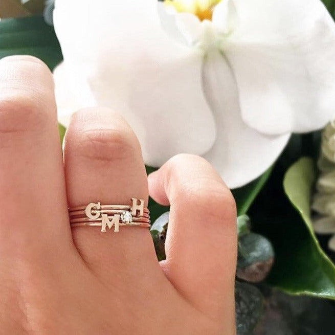 Alphabet 2025 finger ring